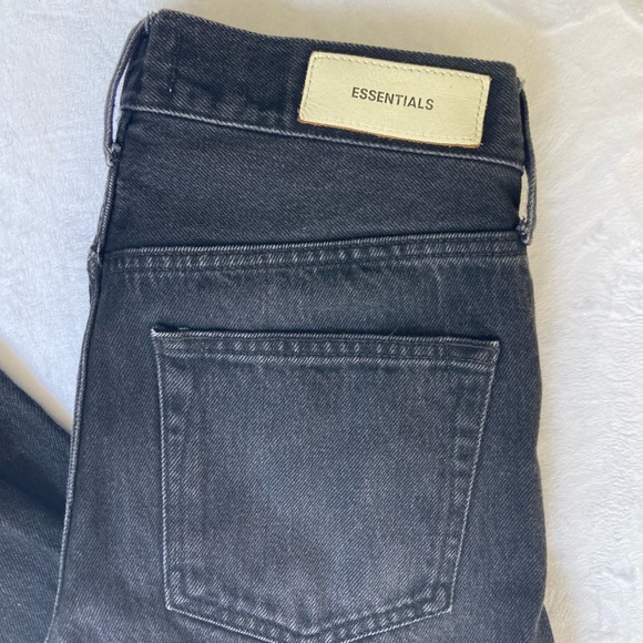 Fog Essentials Fear of God Ankle Zip Skinny Faded Denim Jeans - Size 28 - Picture 12 of 13